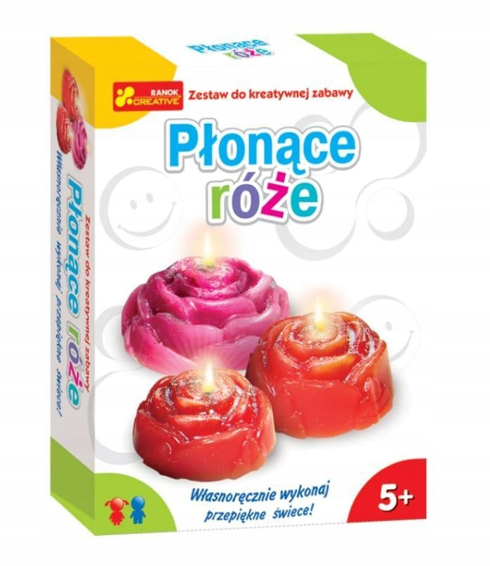 Świeczki do samodzielnego wykonania płonące róże