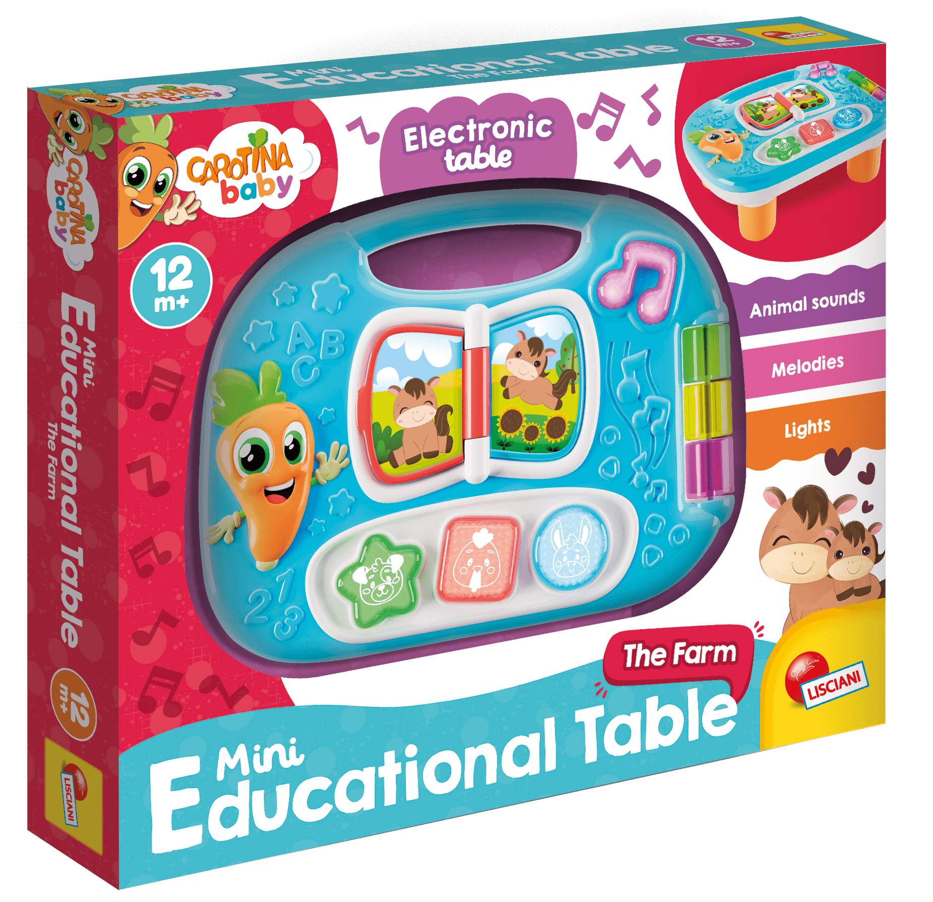 Lisciani Carotina Baby Edukacyjny Ministolik Farma 304-EX109906