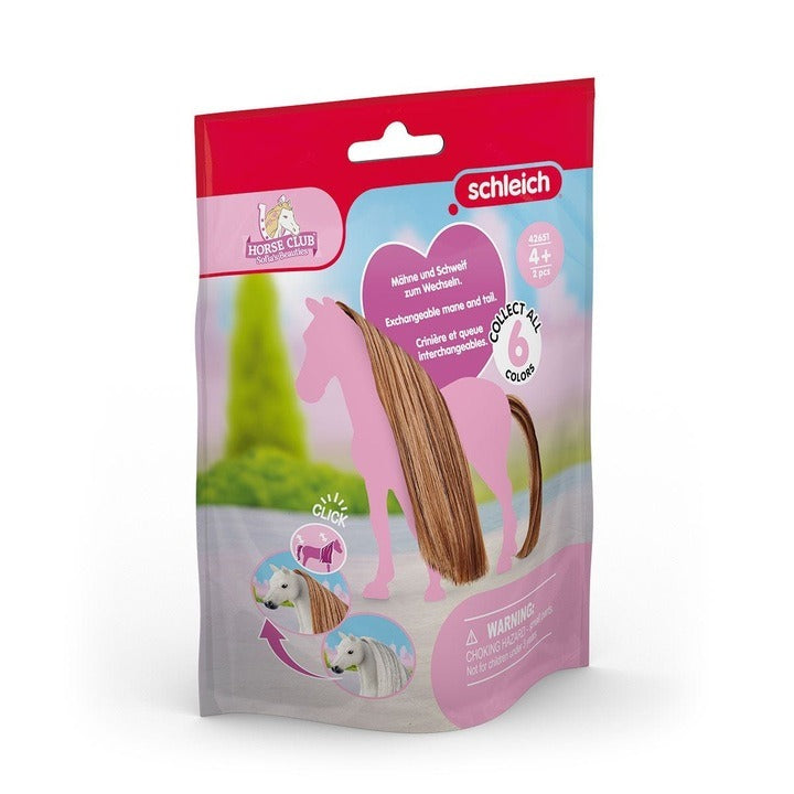 Włosy dla koni z linii Beauty Horses czekoladowy brąz SLH42651