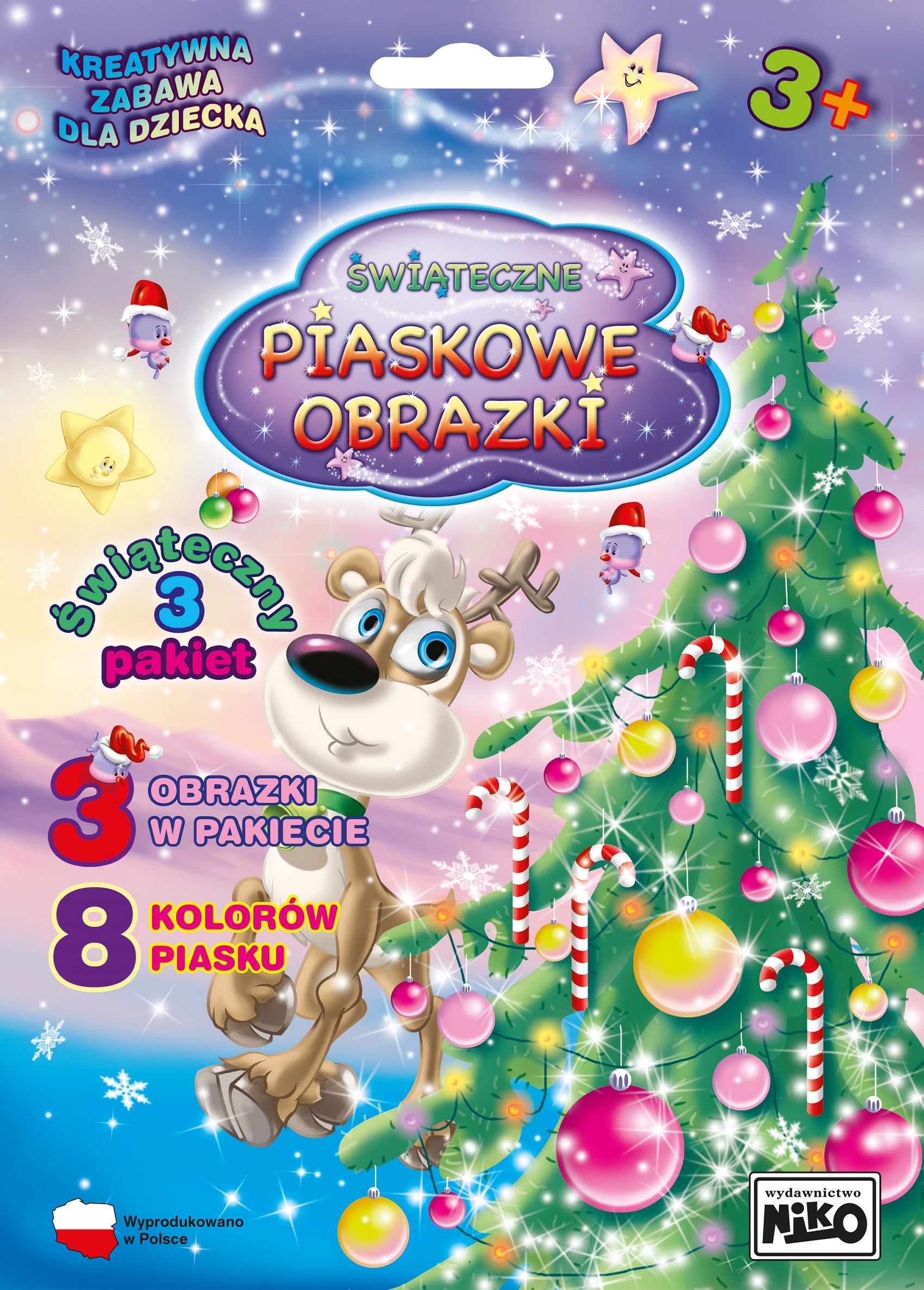 Piaskowe obrazki świąteczne Pakiet nr 3