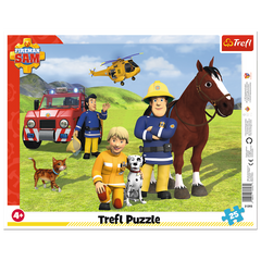 Puzzle 25 ramkowe Zawsze na straży Strażak Sam 31393