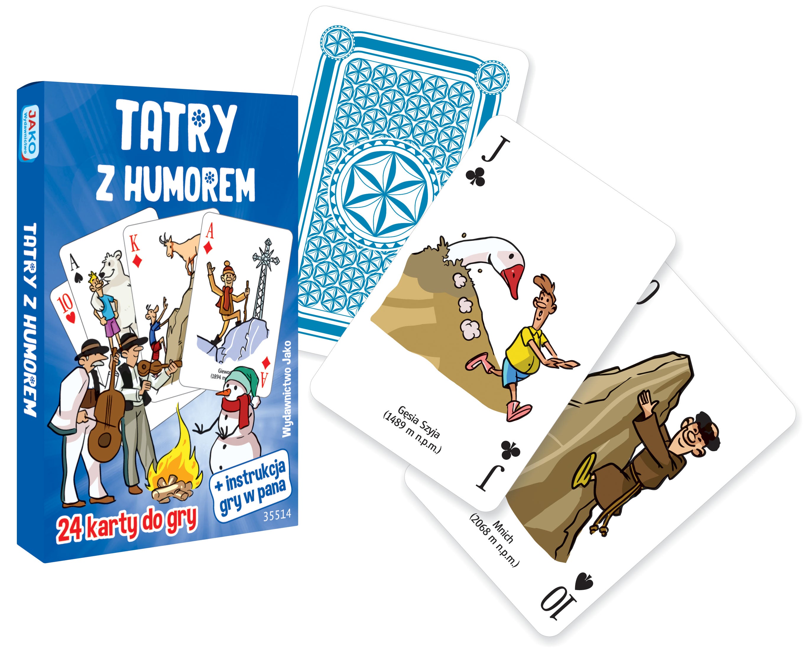 Karty do gry Tatry z humorem