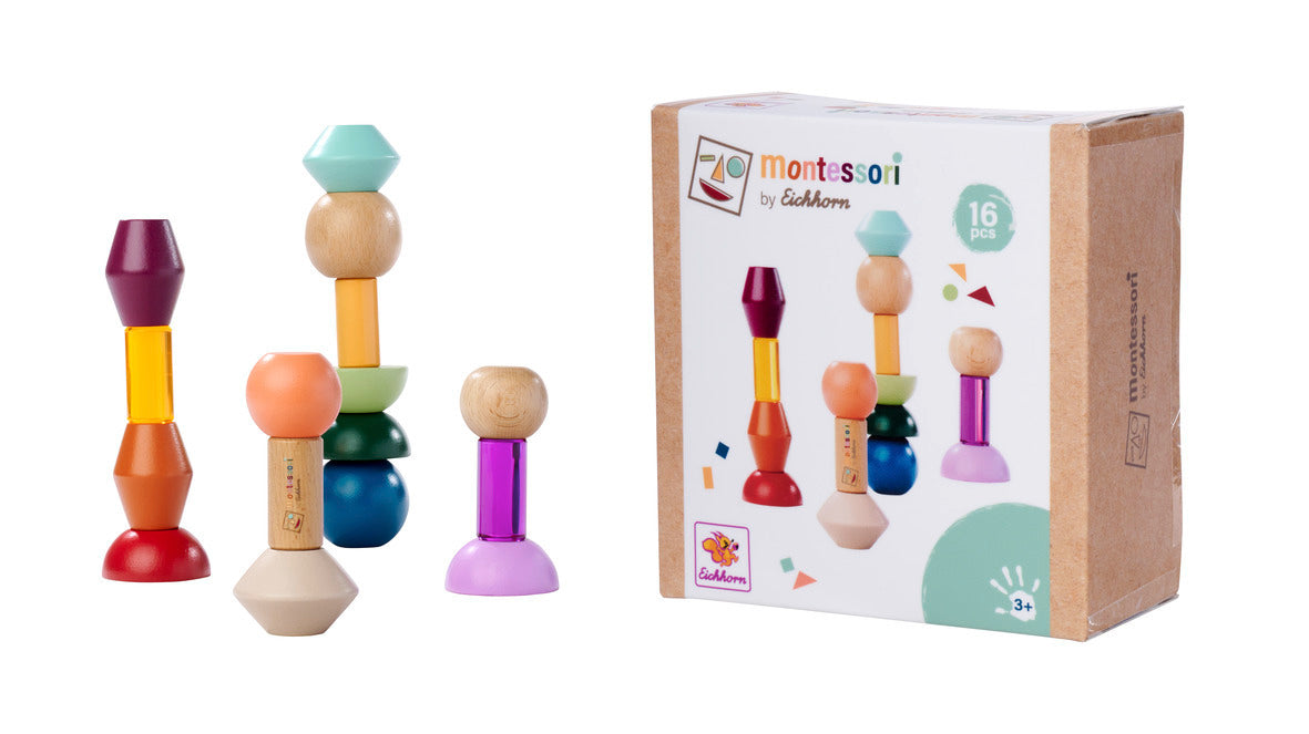 Wieża kształtów Montessori Eichhorn