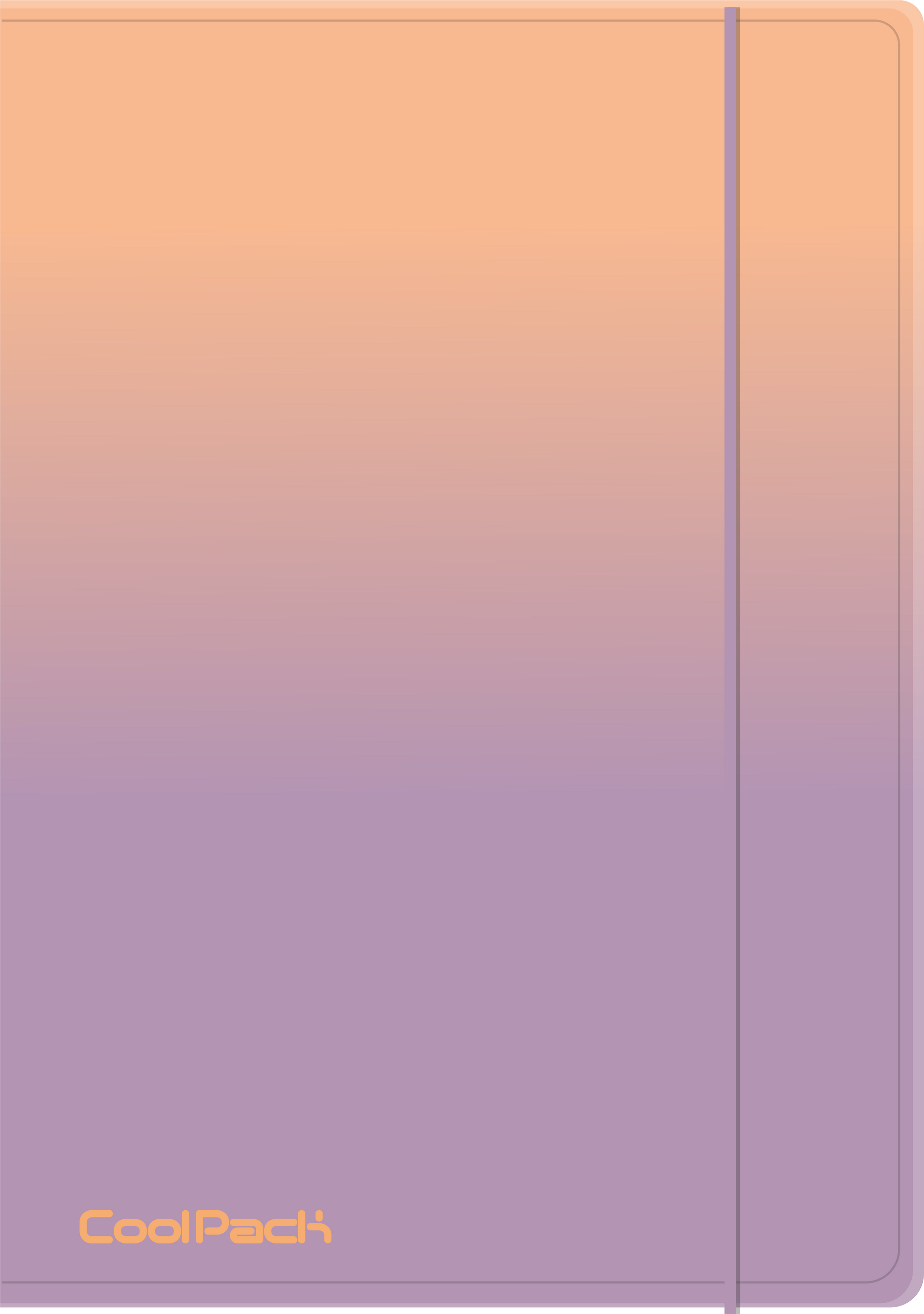 Teczka na gumkę A4 Coolpack Gradient BERRY