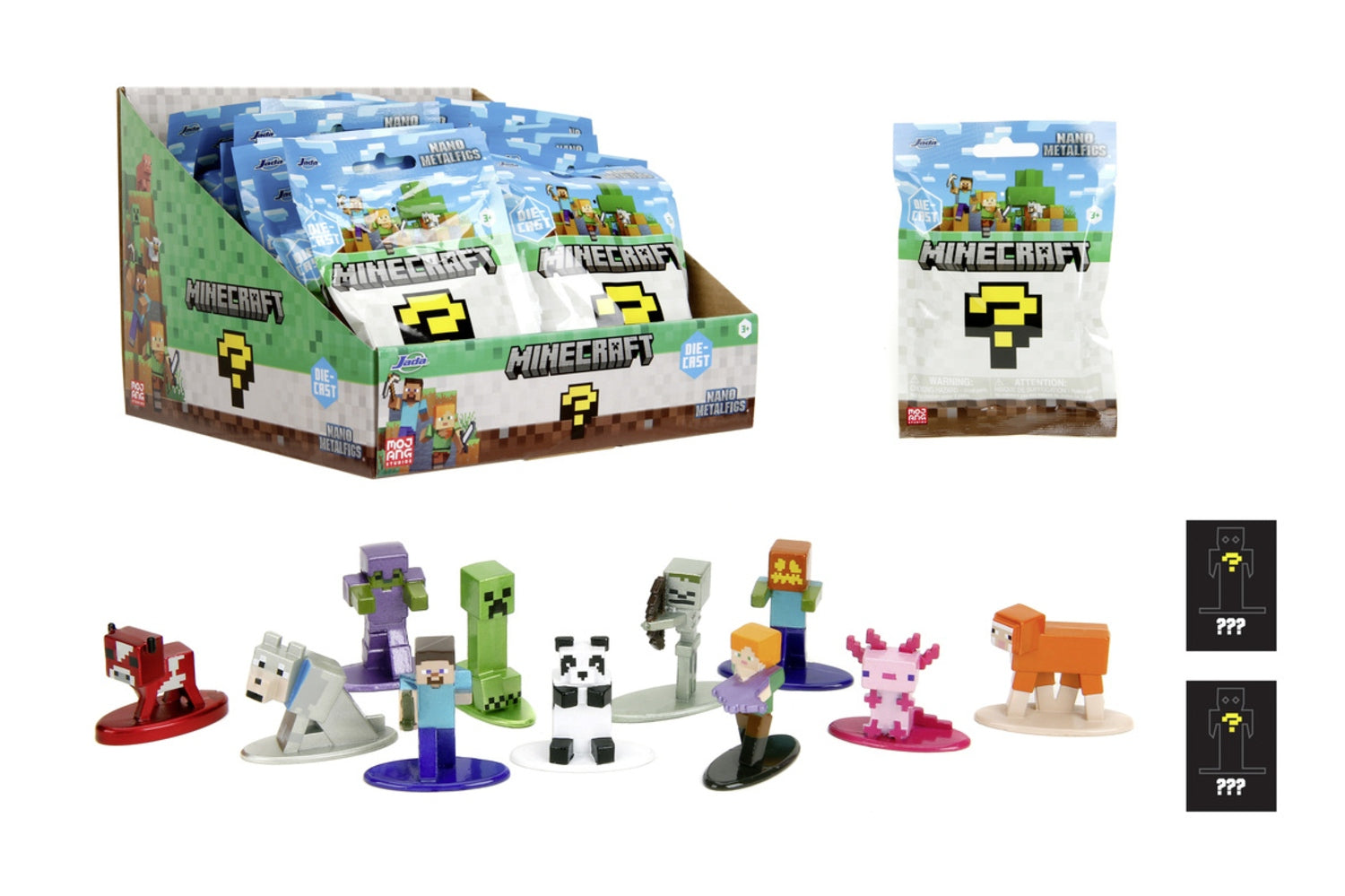 Figurki metalowe Jada Minecraft BP 4cm 1szt.mix
