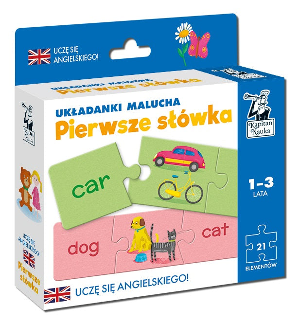 Angielski Pierwsze słówka Układanki malucha Kapitan Nauka