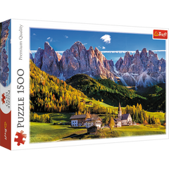 Puzzle 1500 Dolina Val di Funes Dolomity Włochy 26163
