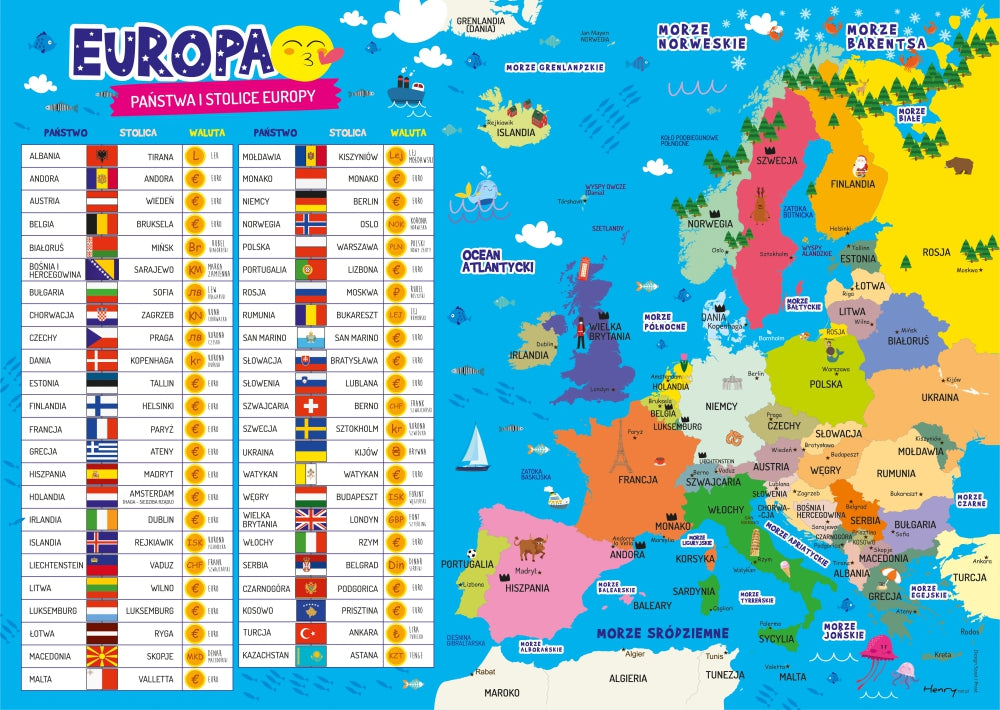 Podkładka na biurko dwustronna B3 Europa