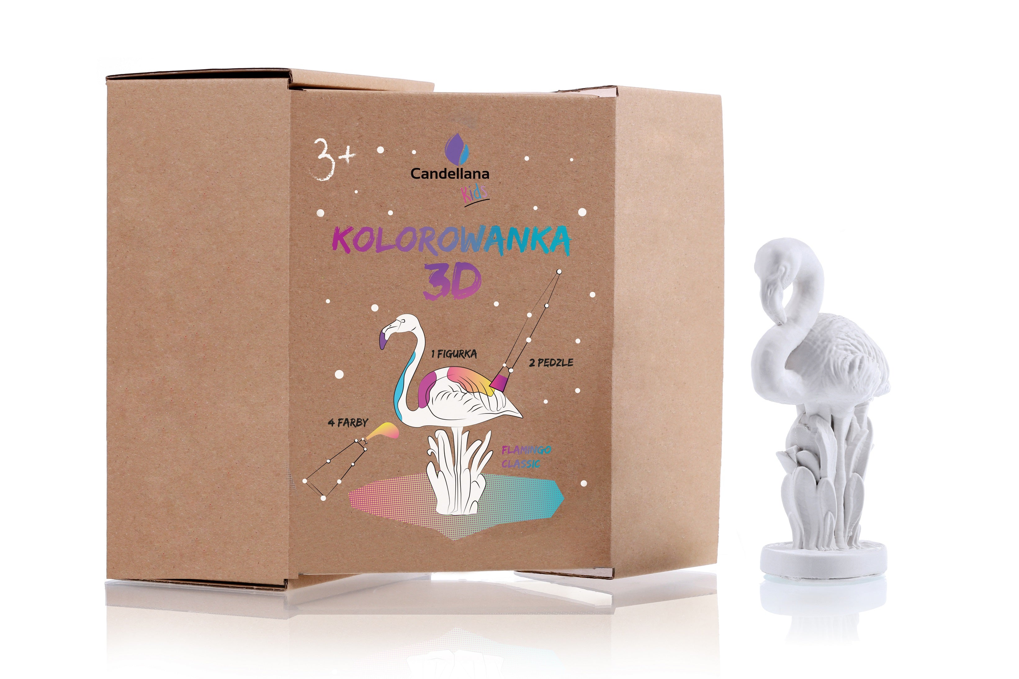 Kolorowanka 3D Funny Flaming