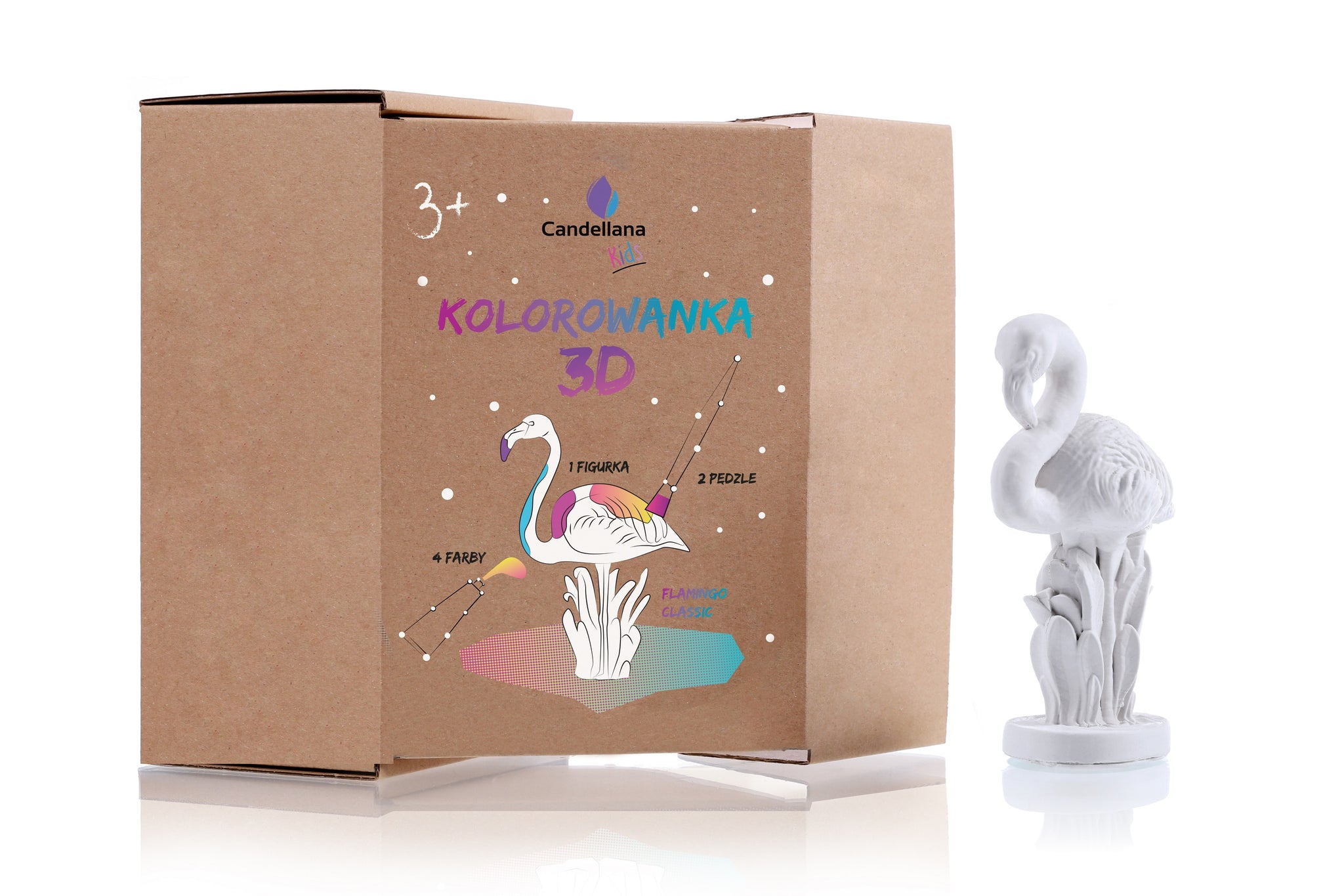 Kolorowanka 3D Funny Flaming