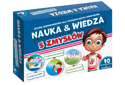 Nauka & Wiedza 5 zmysłów zestaw eksperymentów