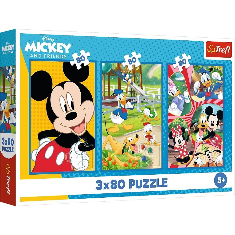 Puzzle 3x80 Ekipa Myszki Miki 34887