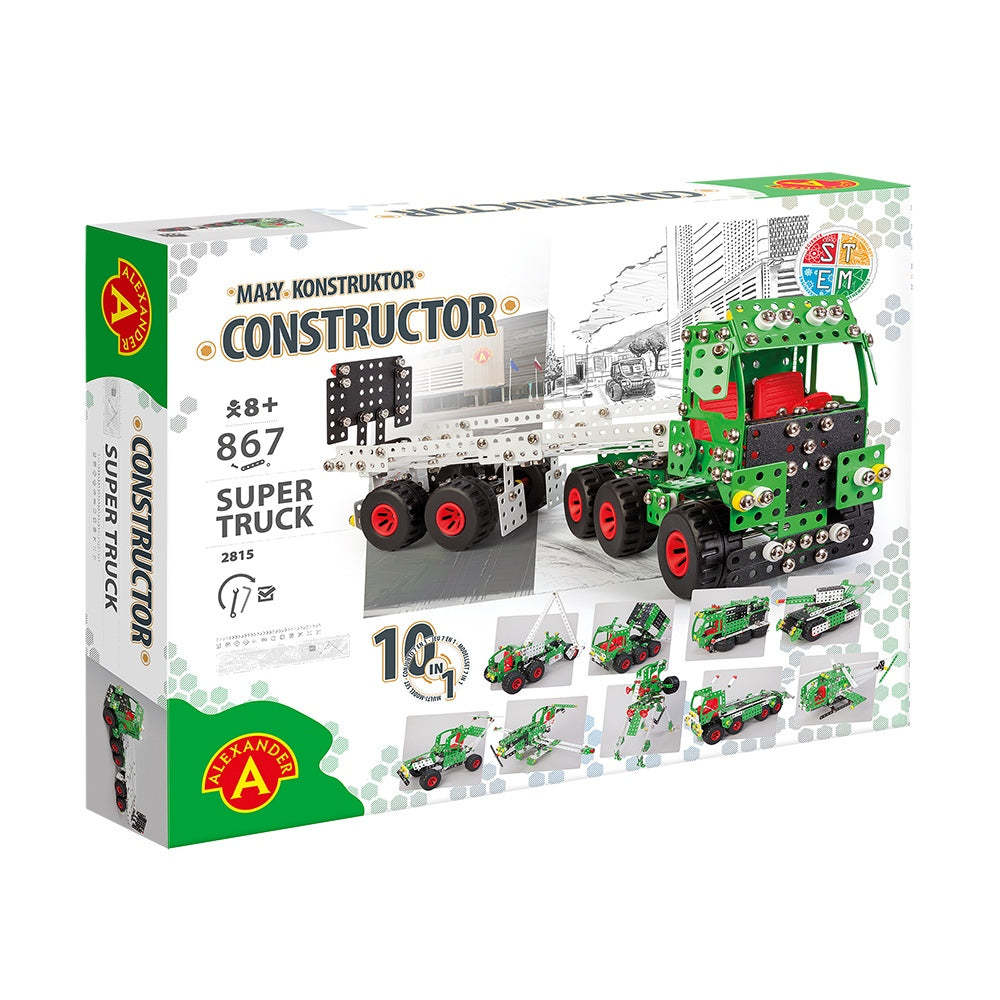 Mały konstruktor Super truck 10w1 867 elementów