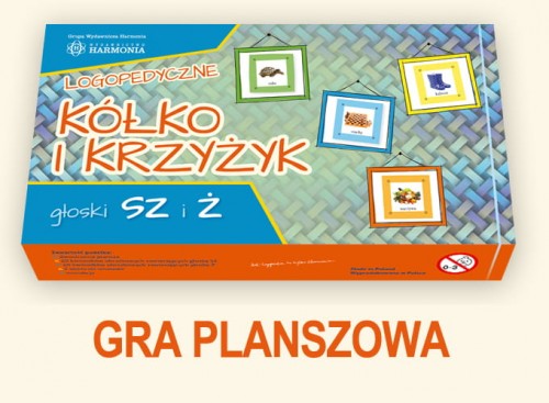 Gra Logopedyczne kółko i krzyżyk głoski sz i ż
