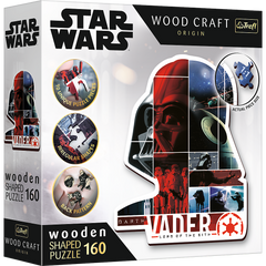 Puzzle 160 drewniane konturowe Darth Vader 20190