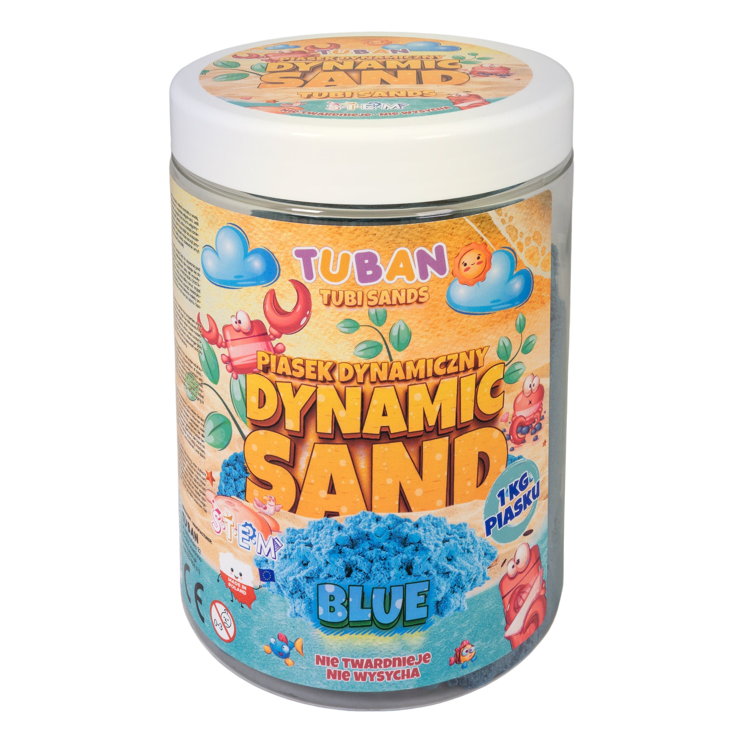 Piasek dynamiczny niebieski 1kg