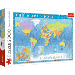 Puzzle 2000 Polityczna mapa Świata 27099