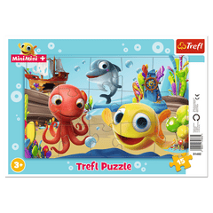 Puzzle 15 ramkowe Zabawy Rybki MiniMini 31402