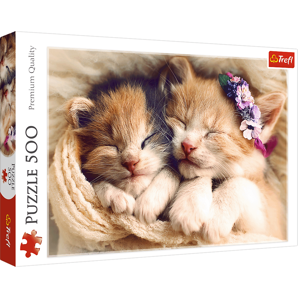 Puzzle 500 Śpiące kotki 37271