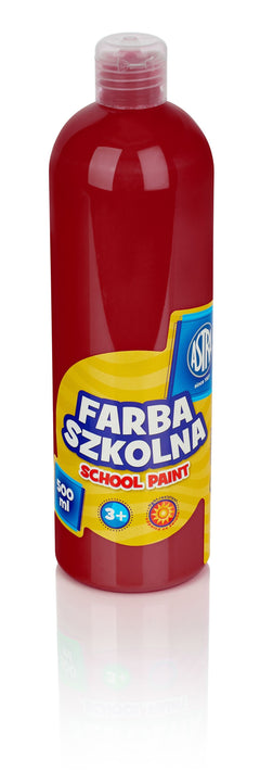 Farba szkolna Astra 500 ml czerwona ciemna