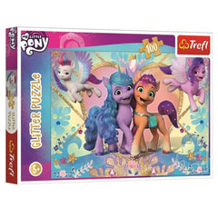 Puzzle 100 Glitter Brokatowe Kucyki My Little Pony 14828