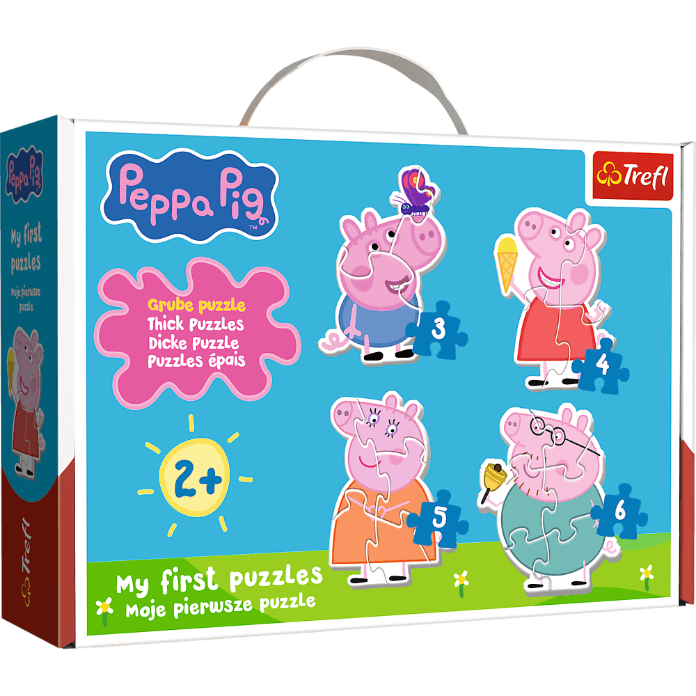 Puzzle Baby Classic Mała Świnka wśród przyjaciół Peppa Pig 36137