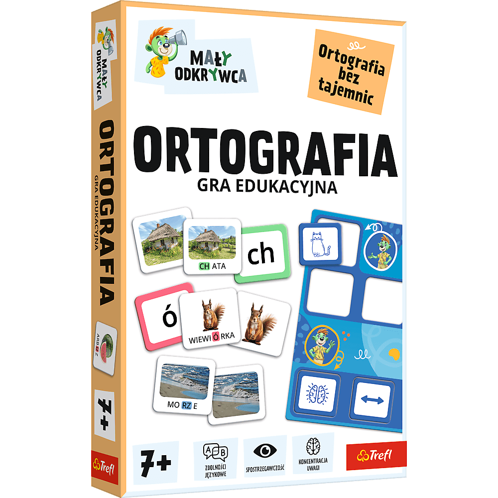 Gra Ortografia Mały odkrywca rodzina treflików 02803