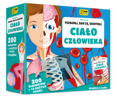 Książka i puzzle Poznawaj, baw się, odkrywaj Ciało człowieka 200 elementów