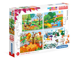 Puzzle 4w1 (20,60,100,180) progressive super kolor Pory roku 21408