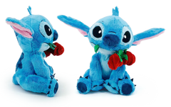 Maskotka Stitch z różą 25 cm 1 szt.