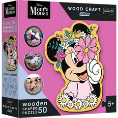 Puzzle 50 drewniane Wood Craft Junior W świecie Minnie 20200