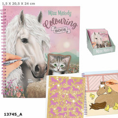 Kolorowanka Miss Melody z cekinową okładką 13745A