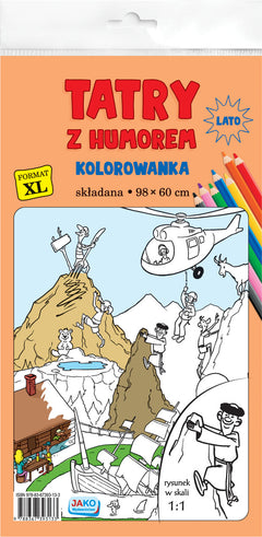 Kolorowanka XL Tatry z humorem kolor