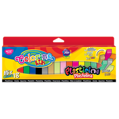 Plastelina Colorino Kids kwadratowa 18 kolorów