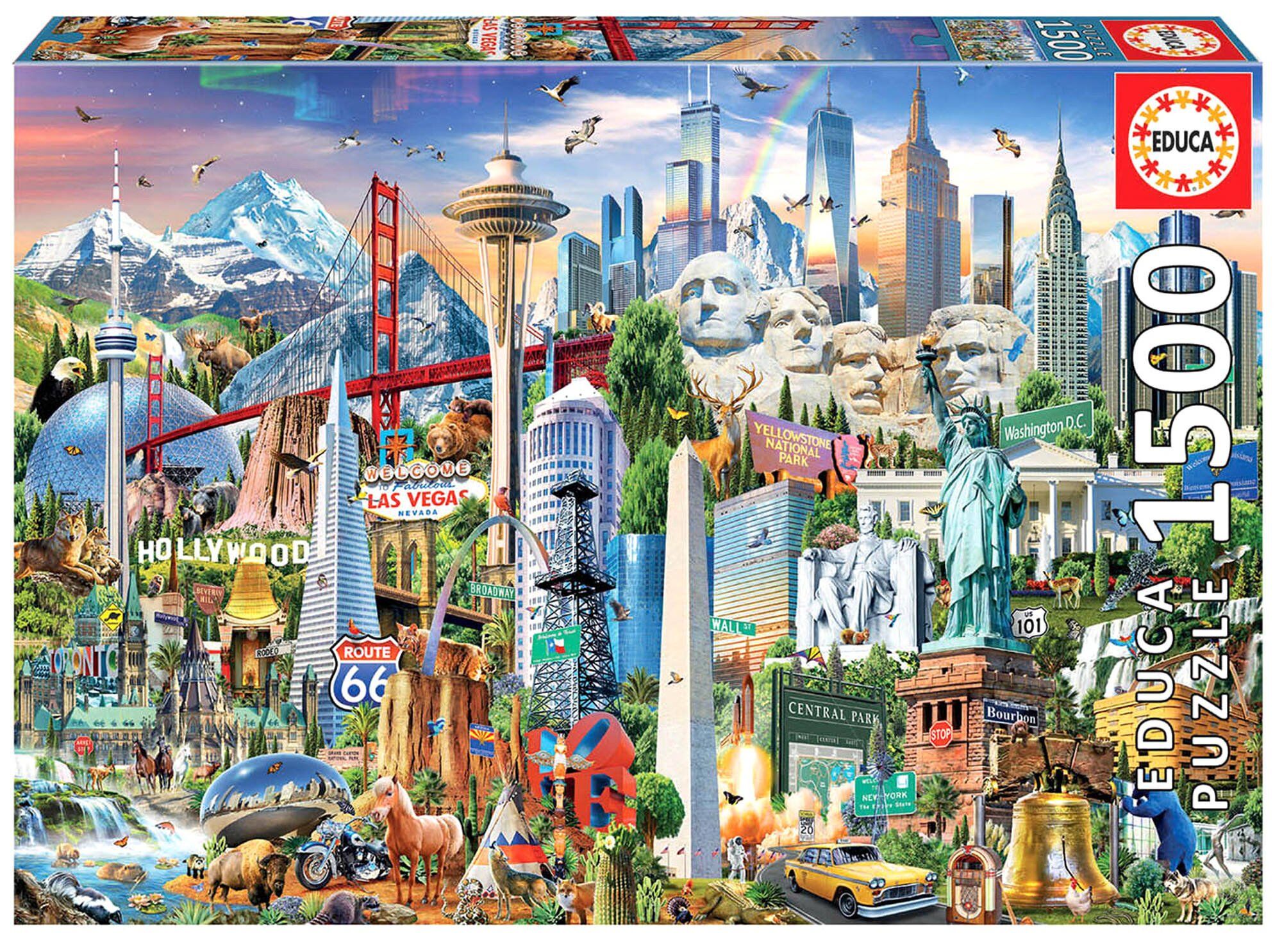 Puzzle 1500 Symbole Ameryki Północnej 109525
