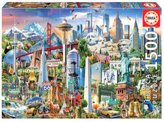Puzzle 1500 Symbole Ameryki Północnej 109525