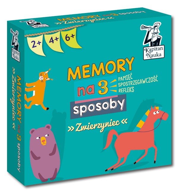 Gra Memory na 3 sposoby Zwierzyniec Kapitan Nauka
