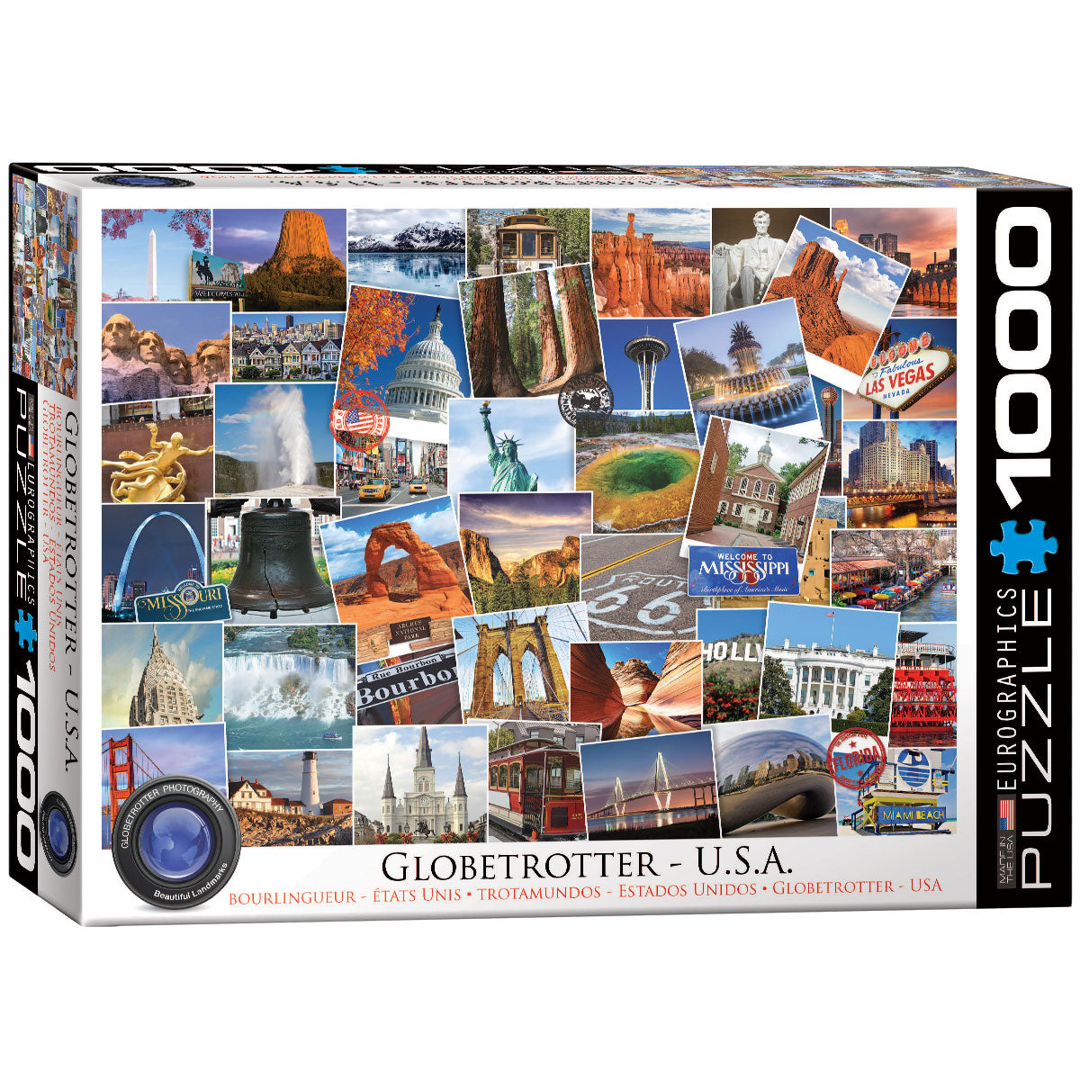 Puzzle 1000 Globetrotter Collection: USA 6000-0750
