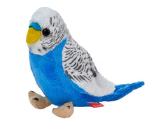 Maskotka ZOO Papuga falista biało-niebieska 13cm