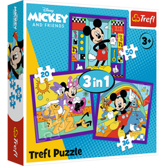 Puzzle 3w1 Miki i jego wesoła ekipa 34894