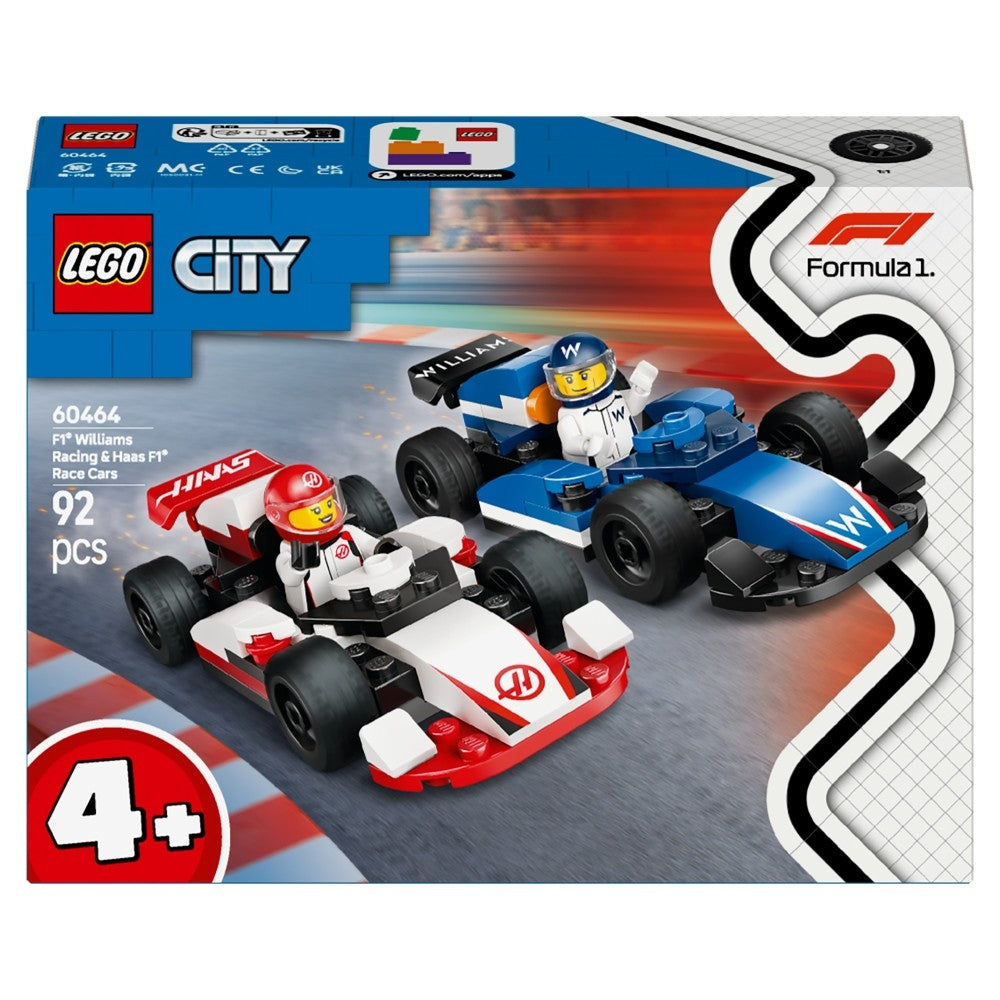 LEGO City F1 Bolidy Williams Racing i Haas F1 60464