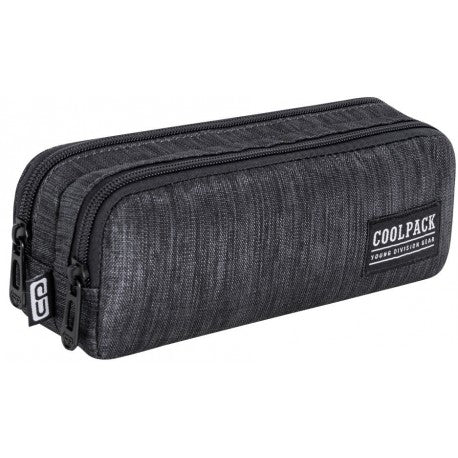 Piórnik saszetka podwójna Coolpack Clio SNOW BLACK