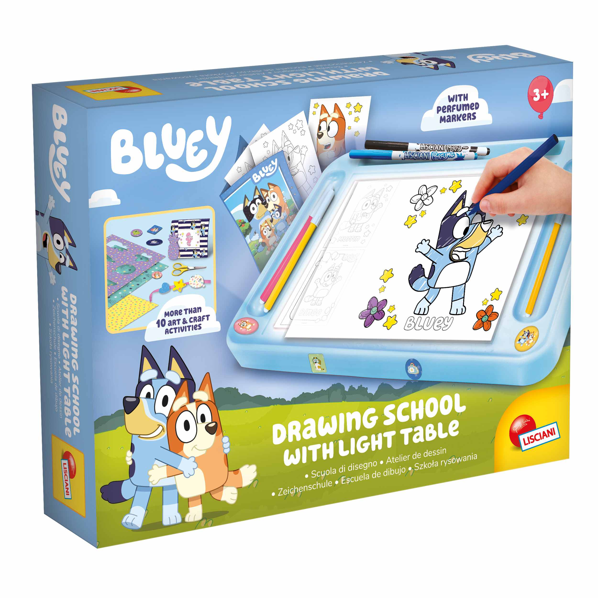 Lisciani Bluey Szkoła rysowania z tablicą led 304-110681