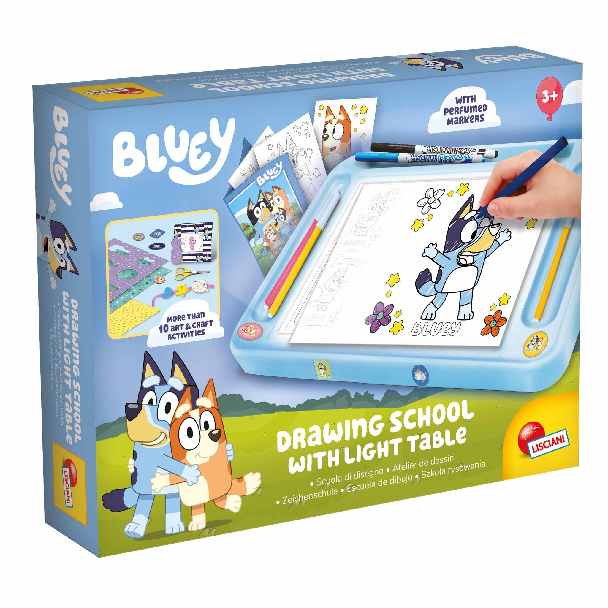 Lisciani Bluey Szkoła rysowania z tablicą led 304-110681