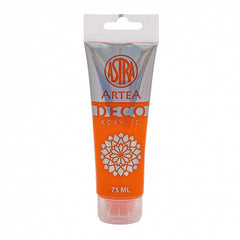 Farba akrylowa Deco Artea 75 ml tuba pomarańczowy