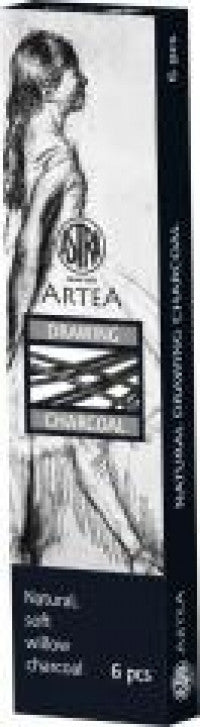 Węgiel naturalny rysunkowy Astra artea 6 sztuk 68mm