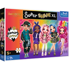 Puzzle 104 XL Super Shape Stylowe Rainbow High 50015