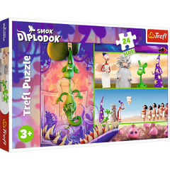Puzzle 24 Maxi Ciekawski Smok Diplodok 14376