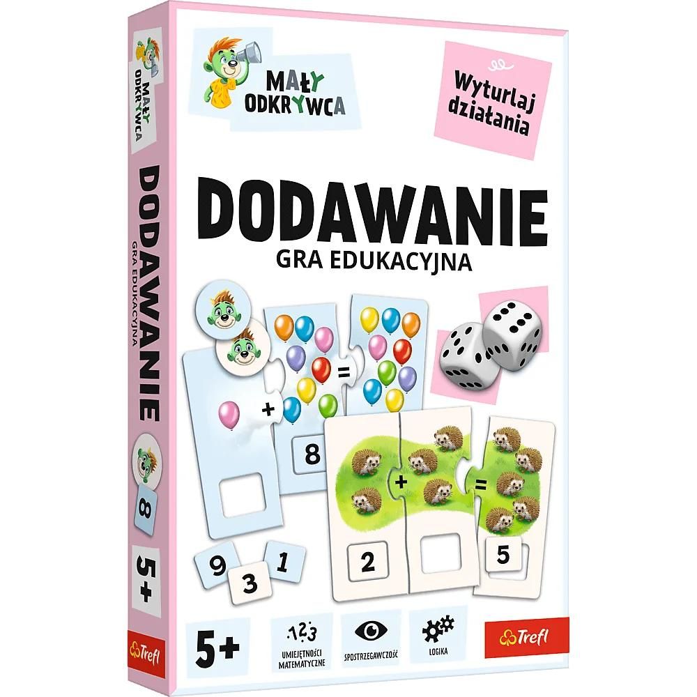 Gra Dodawanie Mały odkrywca rodzina Treflików 02805