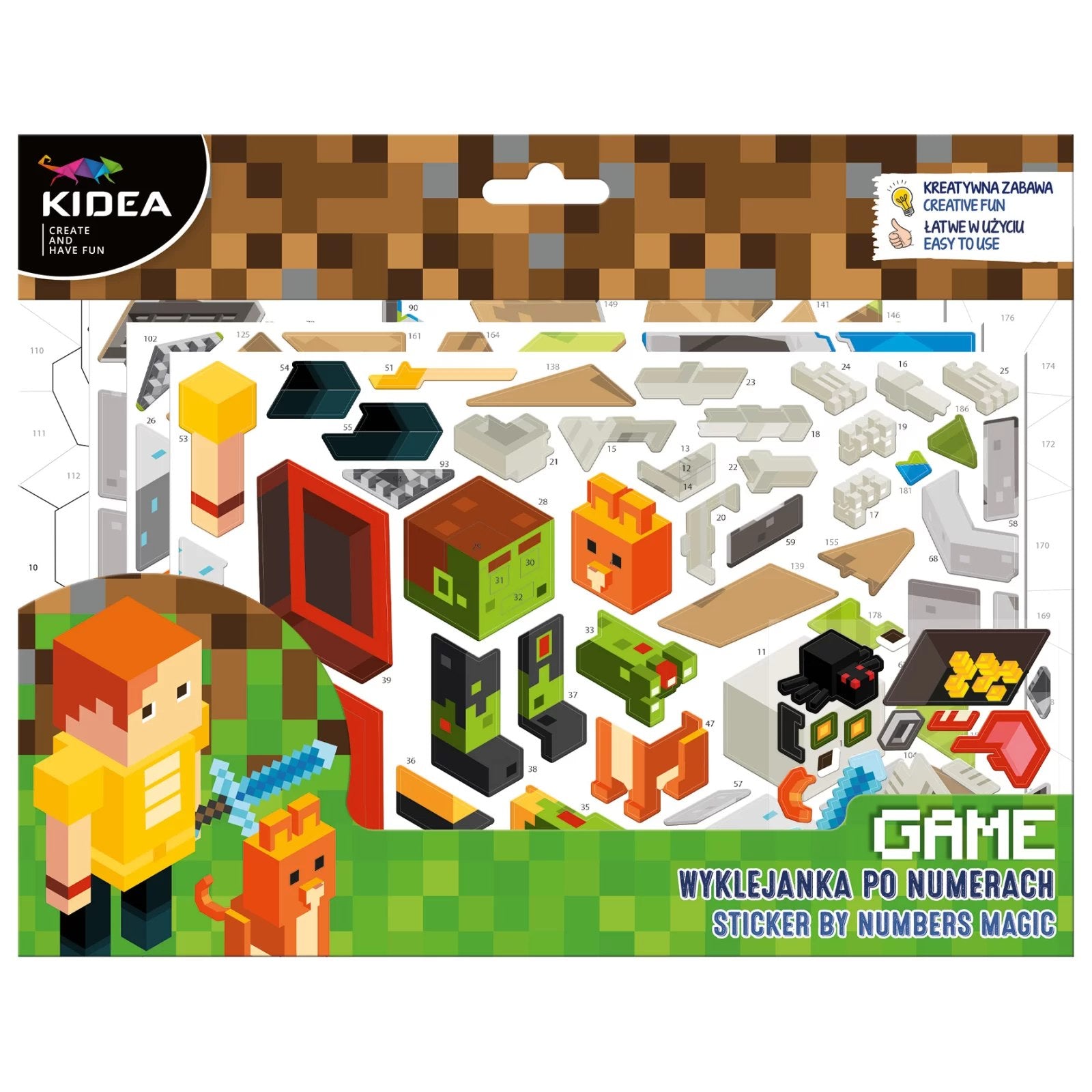 Wyklejanka po numerach Game Kidea